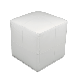 Roma Square Pouffe - White