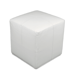 Roma Square Pouffe - White