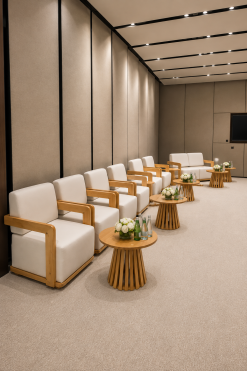 Rent wooden meeting chairs in Dubai, Abu Dhabi, UAE