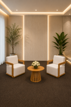 VIP wooden armchairs for rent in Dubai, Abu Dhabi, UAE