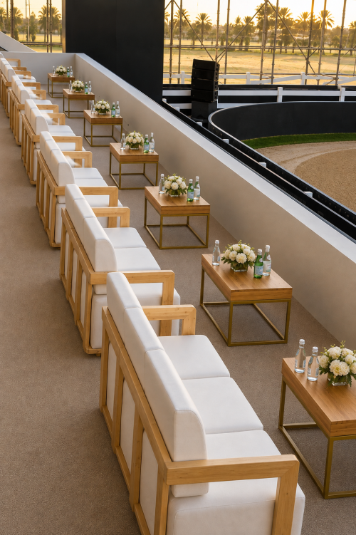VIP sofas on rental in Dubai, Abu Dhabi, UAE