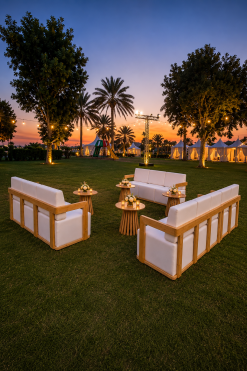 wooden sofas rental in Dubai, Abu Dhabi, UAE