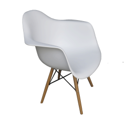 Scandinavian Armchair - White