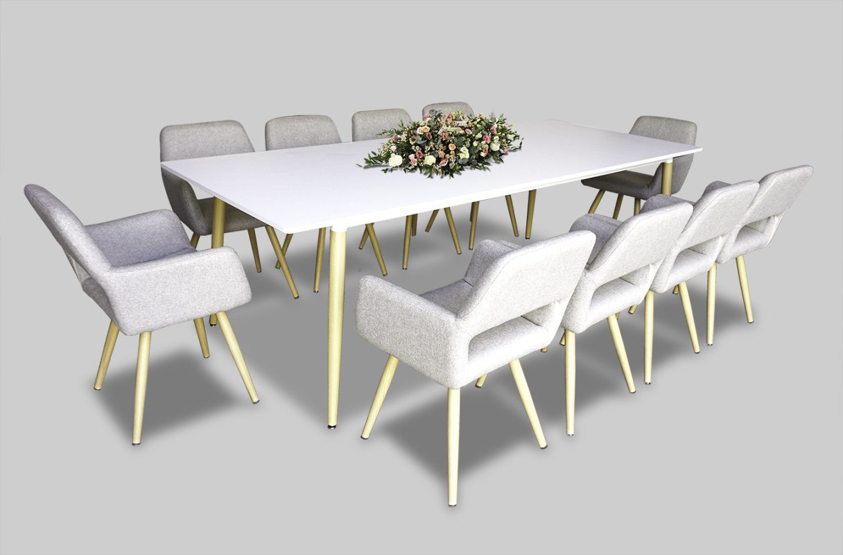 Long Buffet Dining Table Rental for Dubai, Abu Dhabi, UAE events.