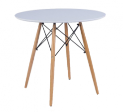 wooden cafe table, round table, dining table