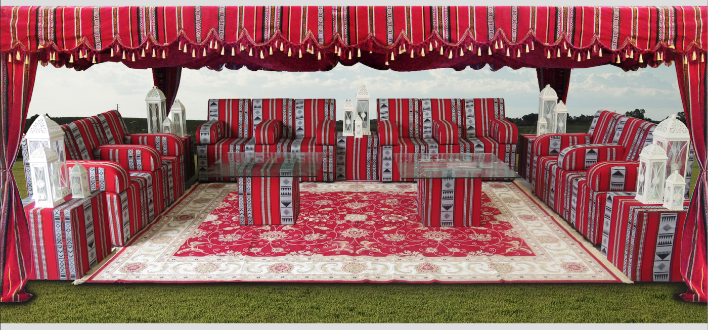 High Majlis Sofa Rental for Dubai, Abu Dhabi, UAE events