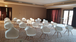 White Armchair, White Conference Chair, White Wooden Armchair