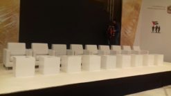 VIP Sofa, White Sofa, Single Seater Sofa, Cube Coffee Table