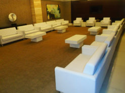 2 Seater Sofa, White Sofa, VIP Sofa, Single Seater Sofa, Rectangular Coffee Table