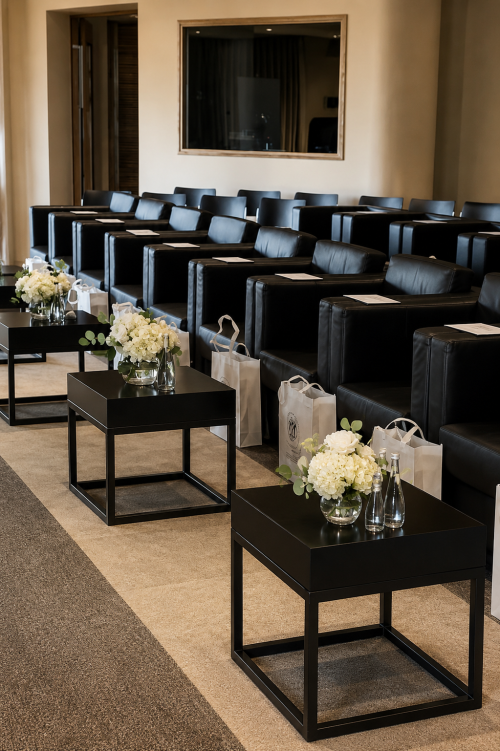 black furiture for conferences in Dubai, Abu Dhabi, UAE