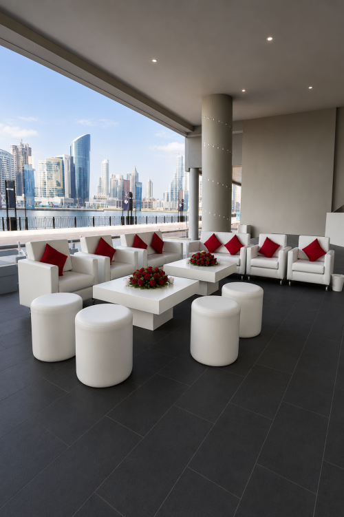 lounge furniture rental in Dubai, Abu Dhabi, UAE