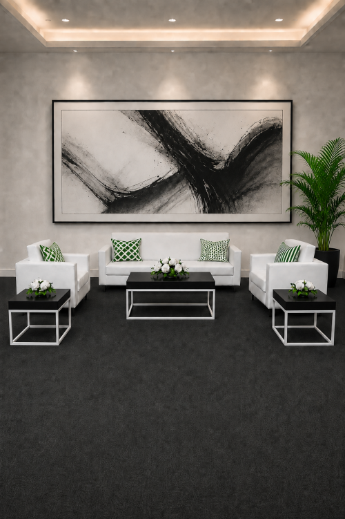 black and white coffee tables on rental in Dubai, Abu Dhabi, UAE