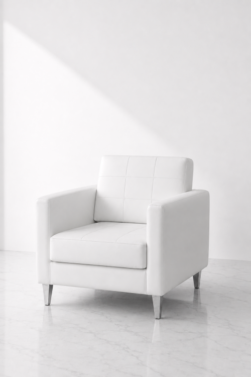 Sophie White 1-Seater Armchair - Image 2