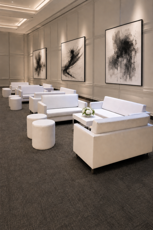 VIP lounge furniture rental Dubai, Abu Dhabi, UAE