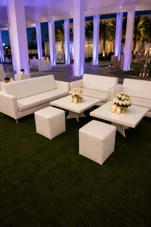 party furniture on rental in Dubai, Abu Dhabi, UAE