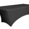 black stretch table cover