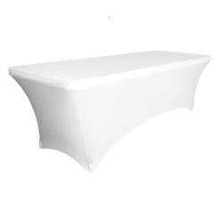 Stratford Trestle Table Stretch Cover - White