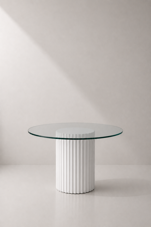 Tuscany Round Glass Dining Table - Image 2