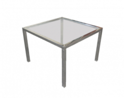 glass side table