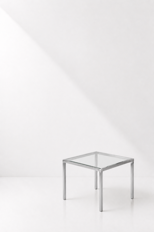 Verre Square Glass Side Table - Image 2