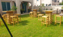 Square Cocktail Table, Wooden High Table, Rustic Cocktail Table, Wooden Bar Stool