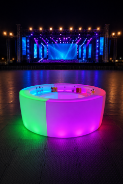 led bar counter on rental in Dubai, Abu Dhabi and UAE