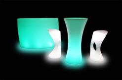 led cocktail table and bar