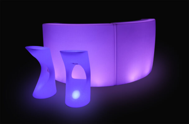 LED Bar Stool | LED Furniture | Areeka Event Rentals