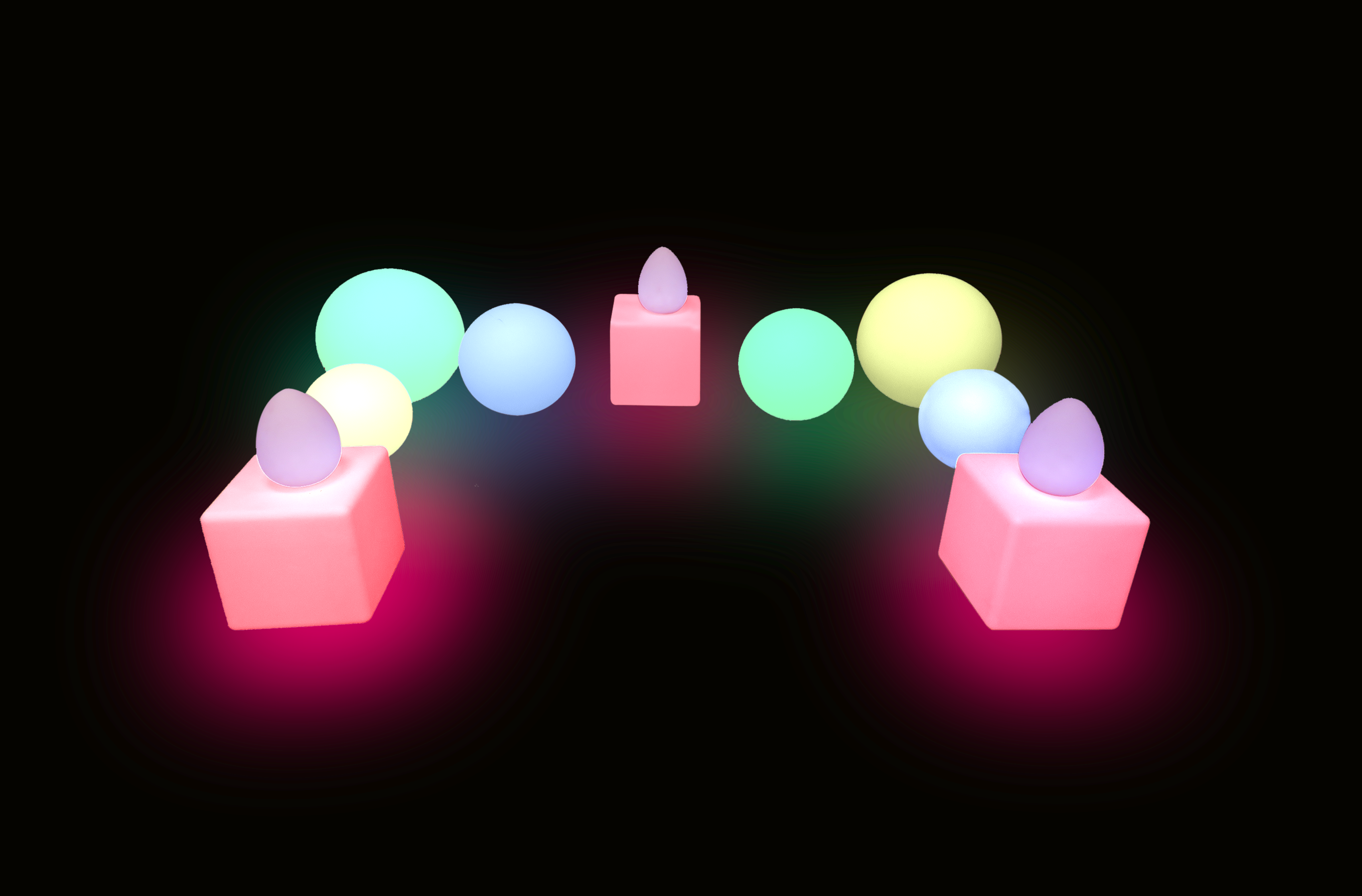 LED furniture Dubai, Abu Dhabi and UAE. Areeka Event Rentals.