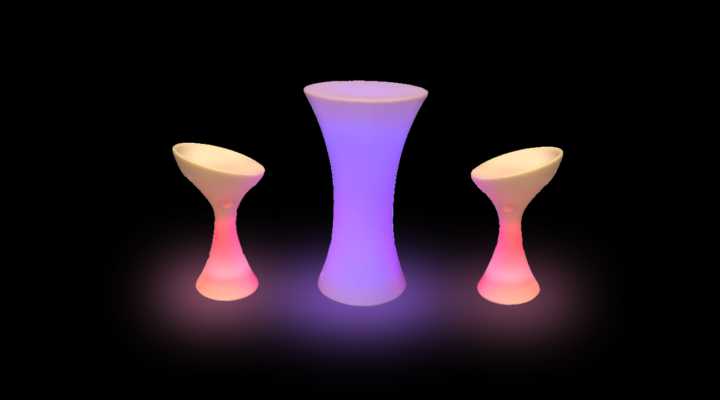 Round LED Cocktail Table