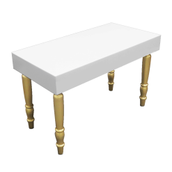 Avalon Rectangular Gold Dining Table