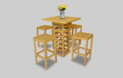 outdoor rustic high seating set