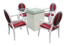Arabic Armchair, Sadu Dior Armchair, Dior Armchair, Square Glass Dining Table, Clear Glass Dining Table