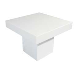 Le Minou Square White Dining Table