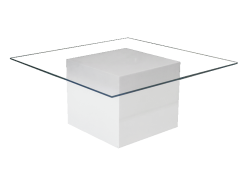 Le Minou Square Glass Coffee Table