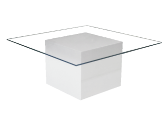 Le Minou Square Glass Coffee Table