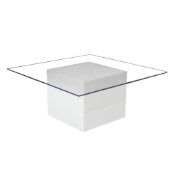 Le Minou Square Glass Coffee Table