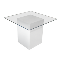 4-Seater Glass Dining Table