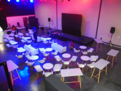 Round Dining Table, White Dining Table, White Armchair