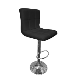 Black Leather Bar Stool